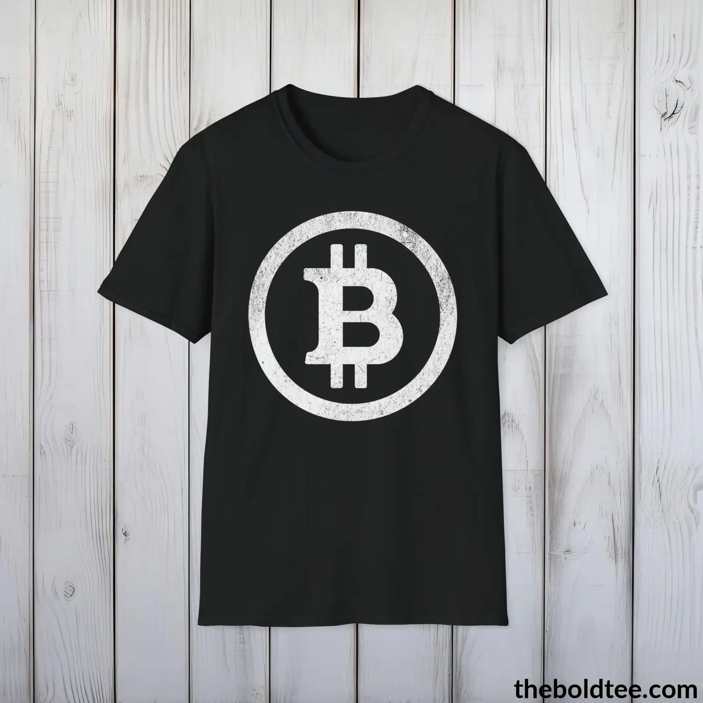 Bitcoin Cryptocurrency Tee - Sustainable & Soft Cotton Crewneck Unisex T-Shirt - 9 Bold Colors