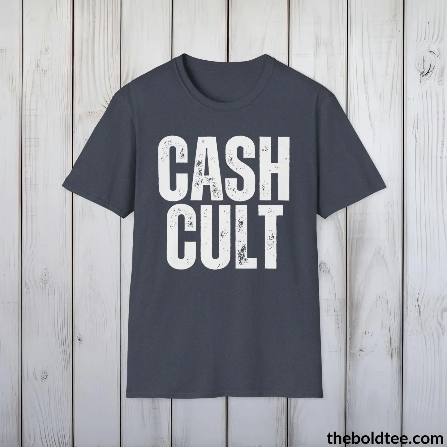 Bold CASH CULT Tee - Premium Cotton Crewneck Unisex T-Shirt - 9 Bold Colors