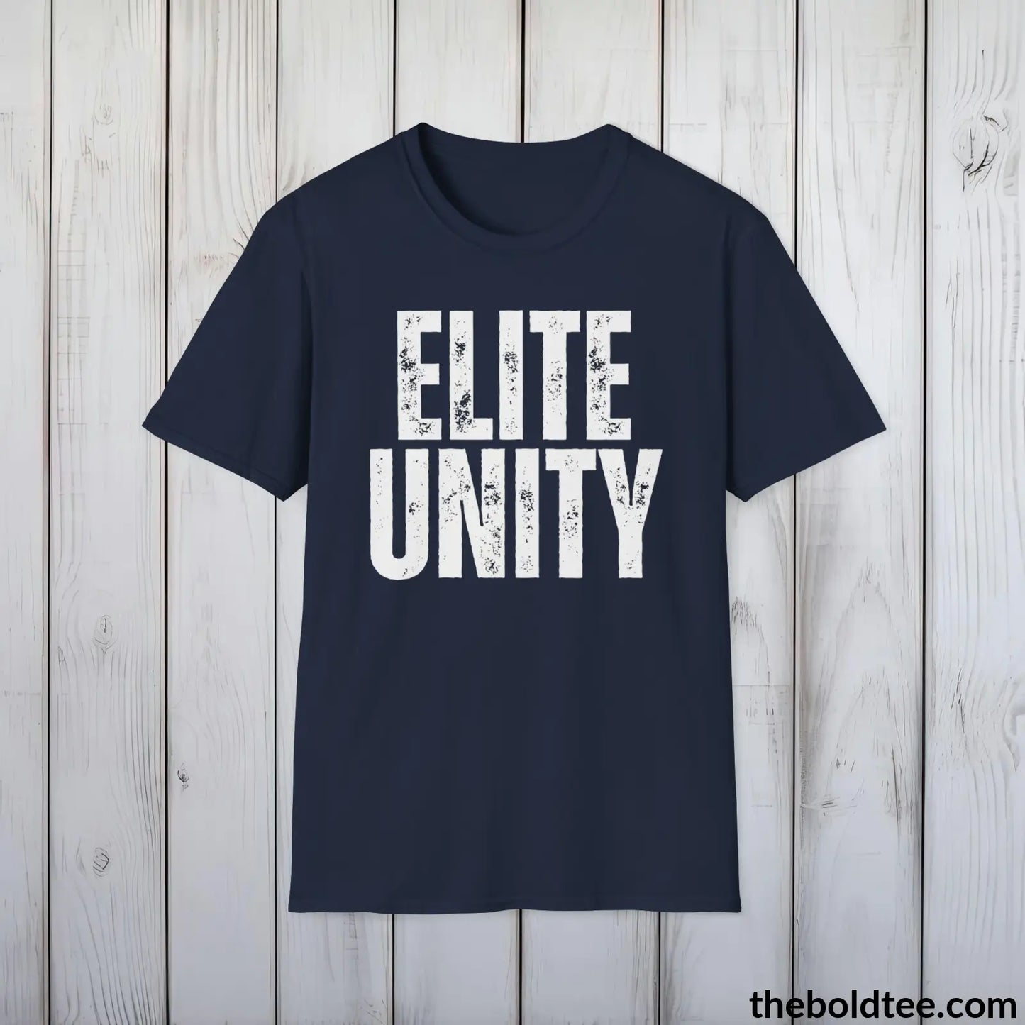 ELITE UNITY Military Tee - Strong & Versatile Cotton Crewneck T-Shirt - 9 Bold Colors