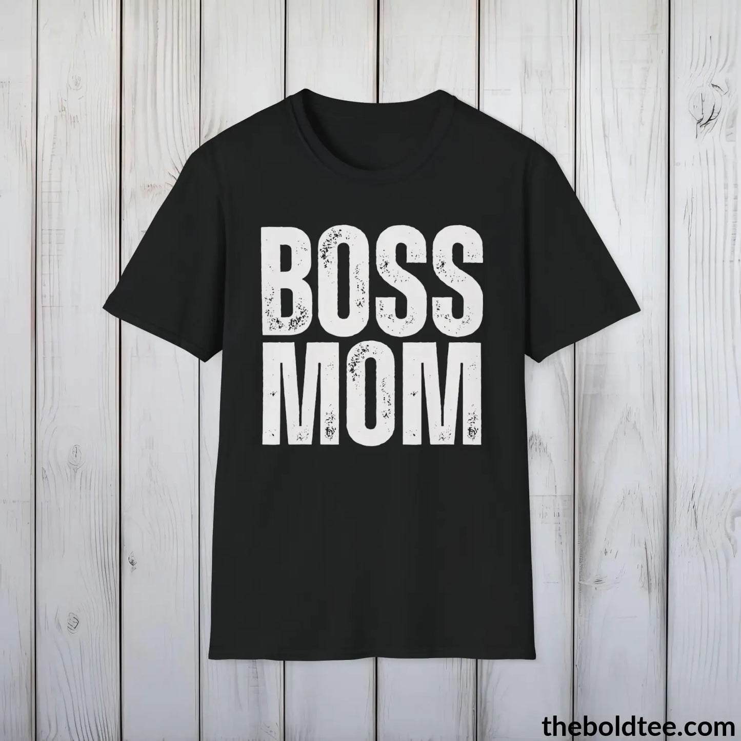 Boss Mom Tee | Empowered Mom Classic Cotton Tee | Perfect Mom Gift | Soft & Versatile | 9 Colors Available