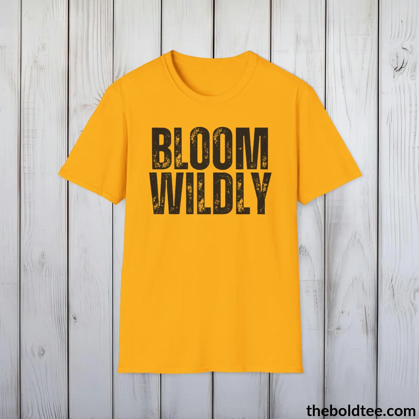 BLOOM WILDLY Gardening Tee - Soft & Strong Cotton Crewneck Unisex T-Shirt - 8 Trendy Colors