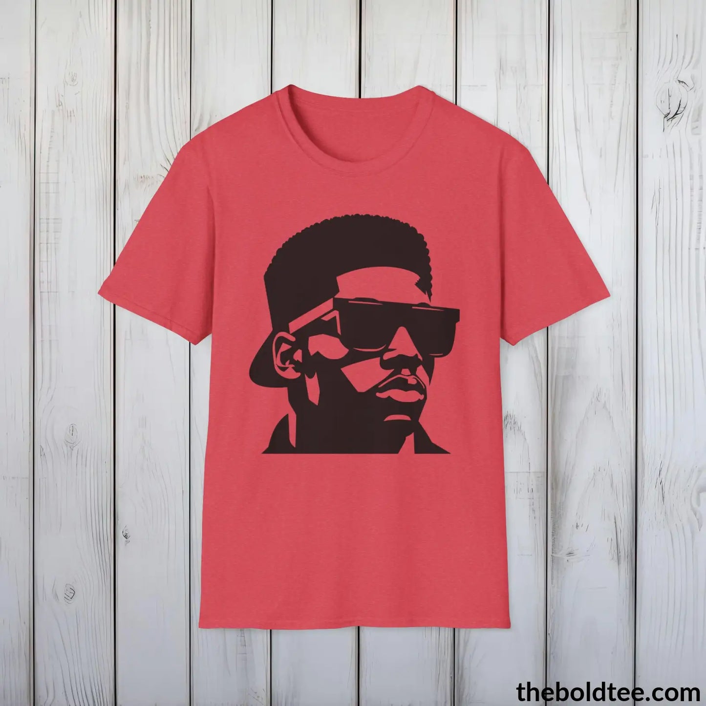 Cool 80s Hip Hop Swagger Tee - Premium Soft Cotton Crewneck Unisex T-Shirt - 8 Trendy Colors