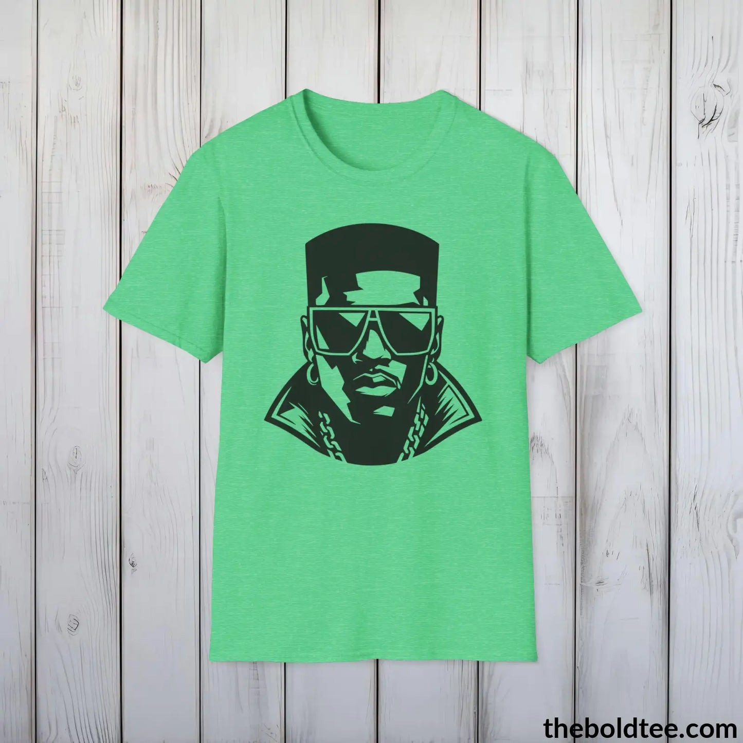 Cool 80s Hip Hop Swagger Tee - Premium Soft Cotton Crewneck Unisex T-Shirt - 8 Trendy Colors