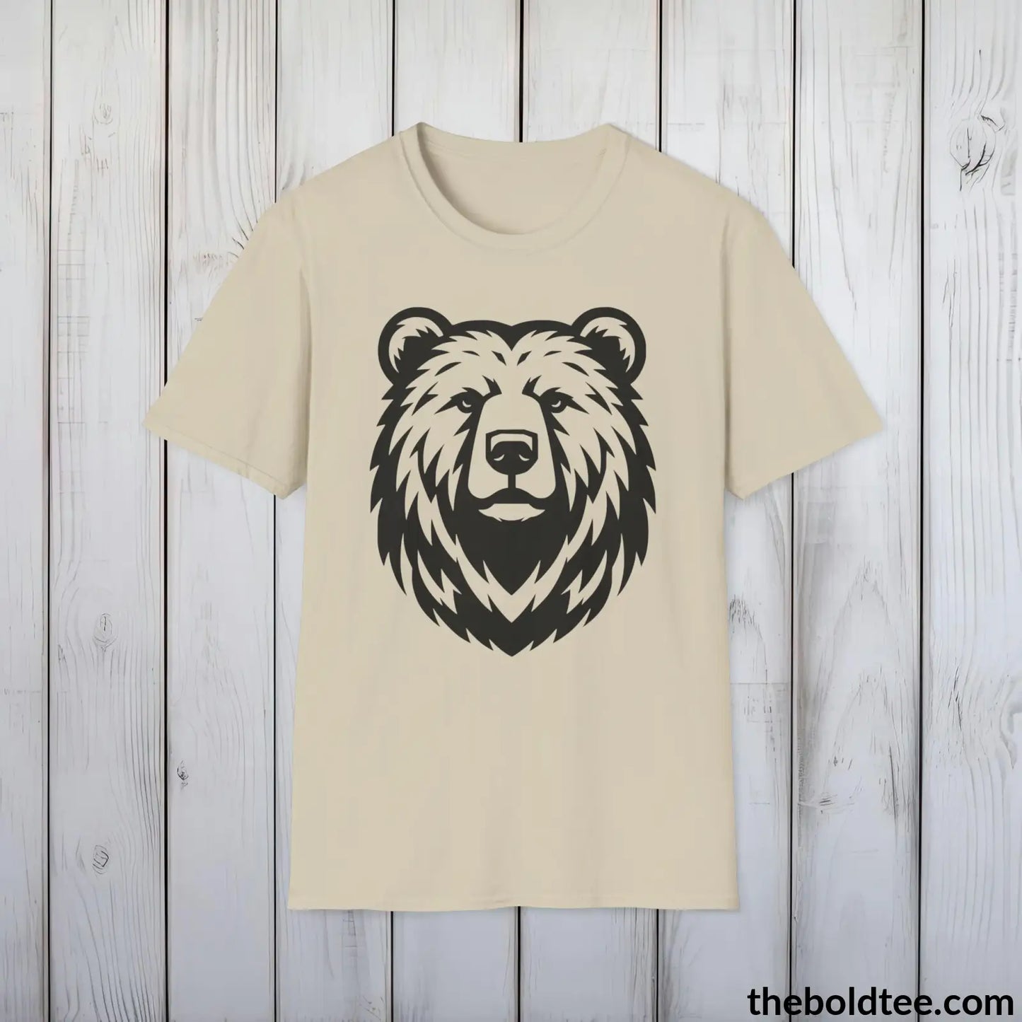 Bear Tee - Casual, Sustainable & Soft Cotton Crewneck Unisex T-Shirt - 9 Bold Colors