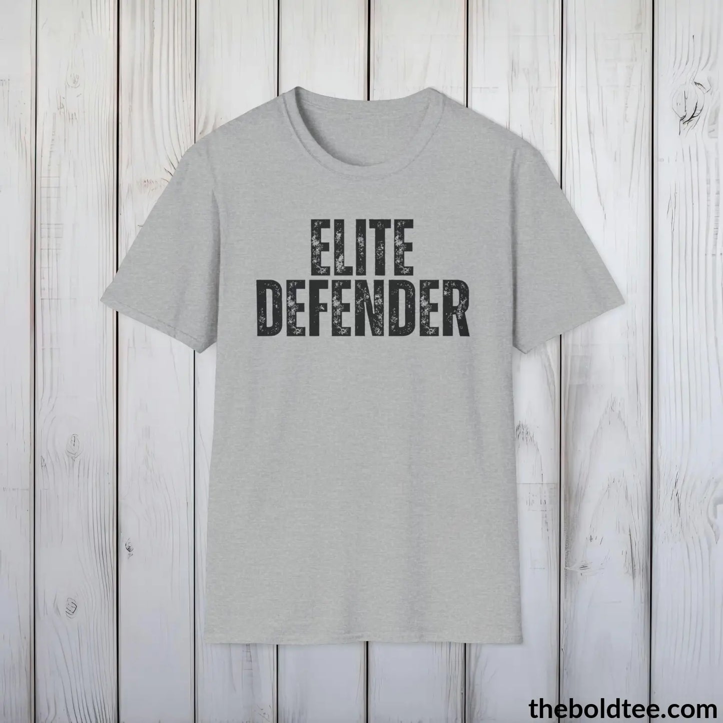 ELITE DEFENDER Military Tee - Strong & Versatile Cotton Crewneck T-Shirt - 9 Bold Colors