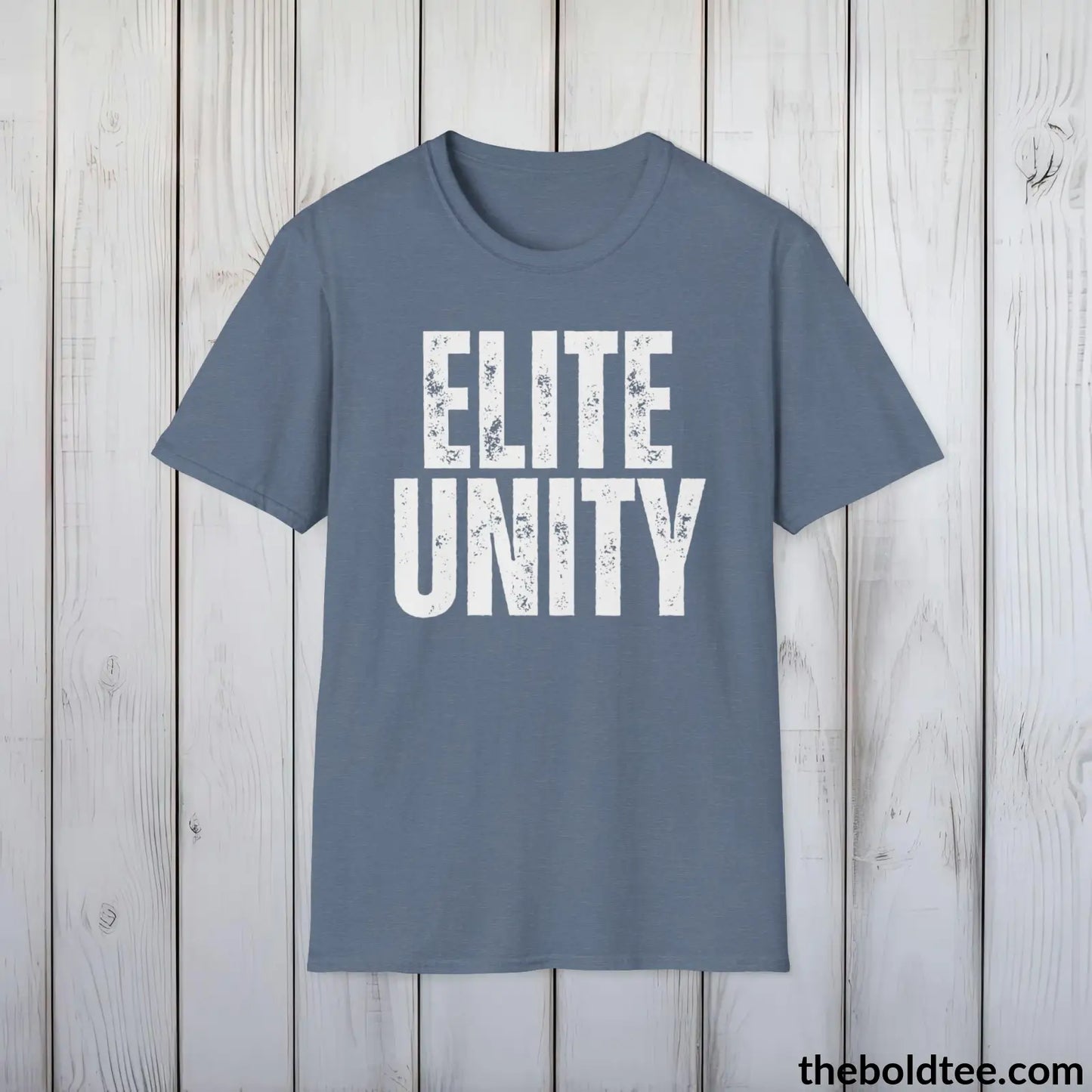 ELITE UNITY Military Tee - Strong & Versatile Cotton Crewneck T-Shirt - 9 Bold Colors