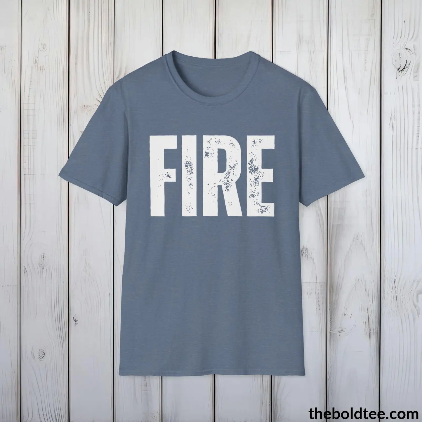 FIRE Tee - Bold Urbnan Cotton T-Shirt - 9 Epic Colors Available