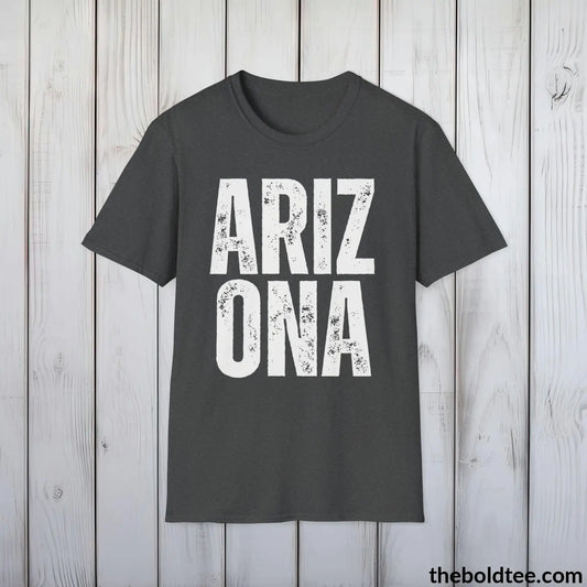 ARIZONA Tee - Casual, Sustainable & Soft Cotton Crewneck Unisex T-Shirt - 9 Bold Colors