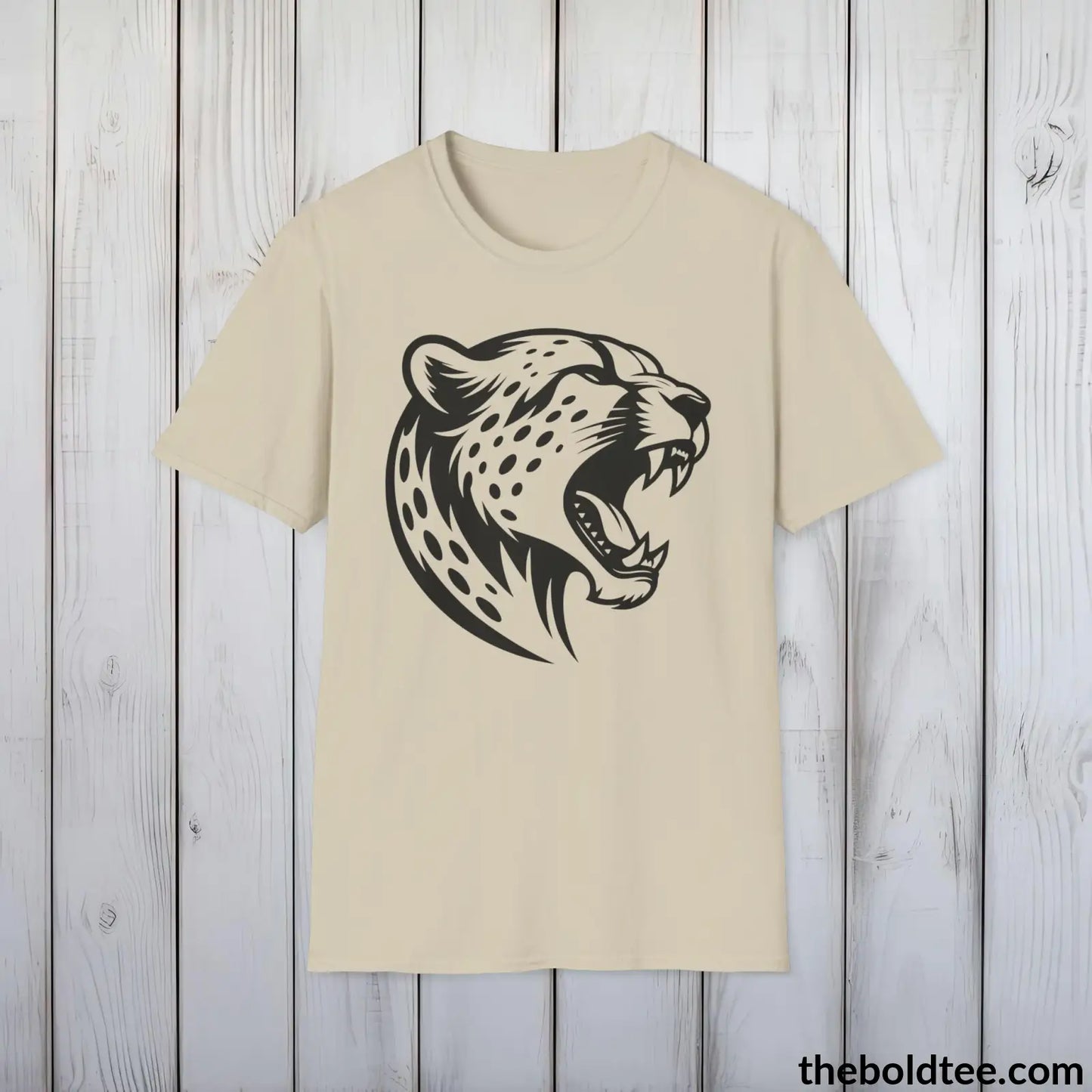 Cheetah Tee - Casual, Sustainable & Soft Cotton Crewneck Unisex T-Shirt - 9 Bold Colors