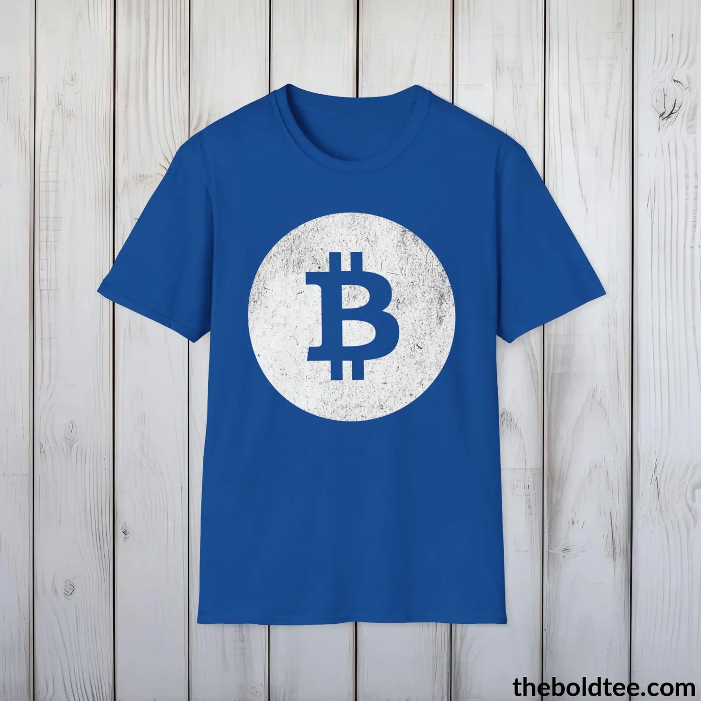 Bitcoin Cryptocurrency Tee - Sustainable & Soft Cotton Crewneck Unisex T-Shirt - 9 Bold Colors