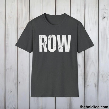 T-Shirt Dark Heather / S ROW Tee - Bold Urbnan Cotton T-Shirt - 9 Epic Colors Available