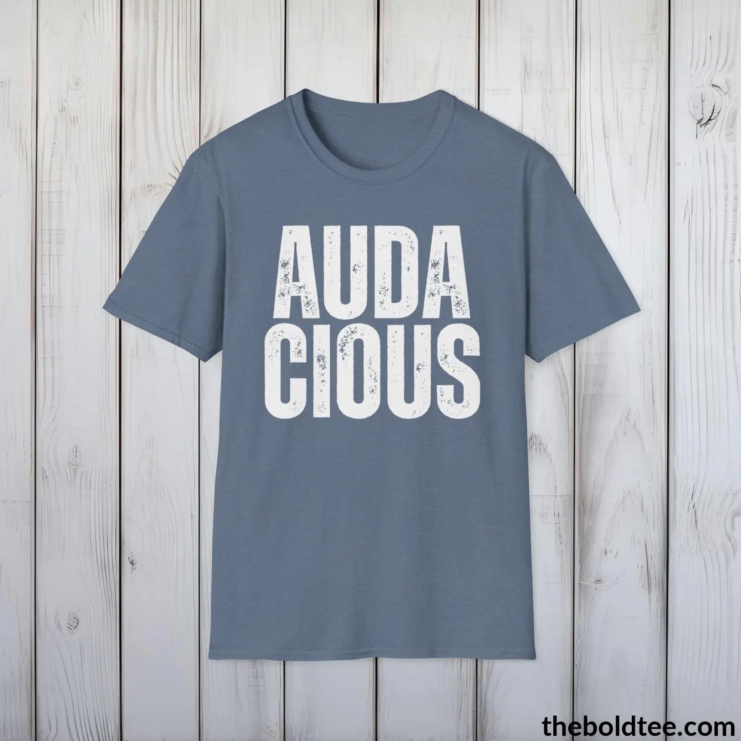 AUDACIOUS Tee - Casual, Sustainable & Soft Cotton Crewneck Unisex T-Shirt - 9 Bold Colors