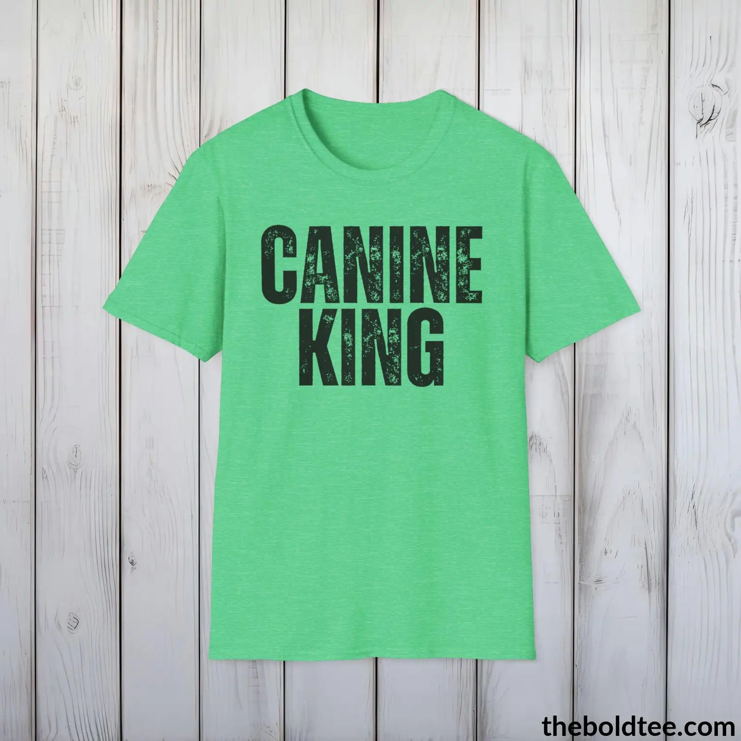 CANINE KING Tee - Sustainable & Soft Cotton Crewneck Unisex T-Shirt - 9 Bold Colors