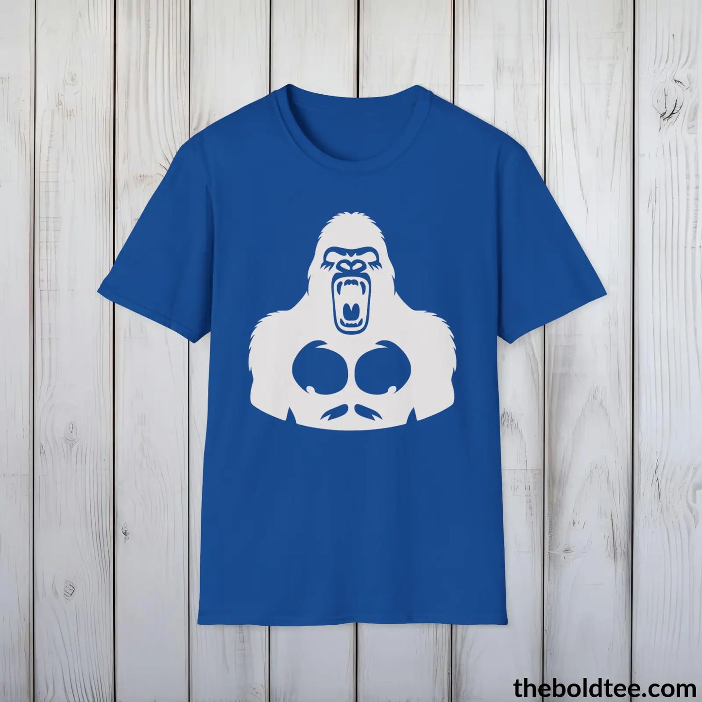 Badass Gorilla Tee - Bold Urbnan Cotton T-Shirt - 9 Epic Dark Colors Available