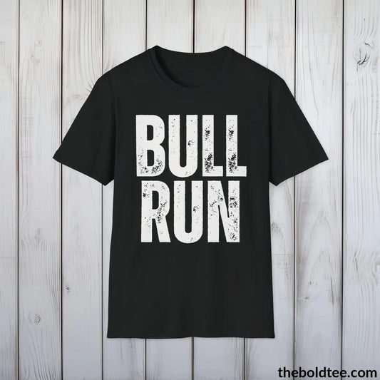 BULL RUN Cryptocurrency Tee - Premium Cotton Crewneck Unisex T-Shirt - 9 Bold Colors