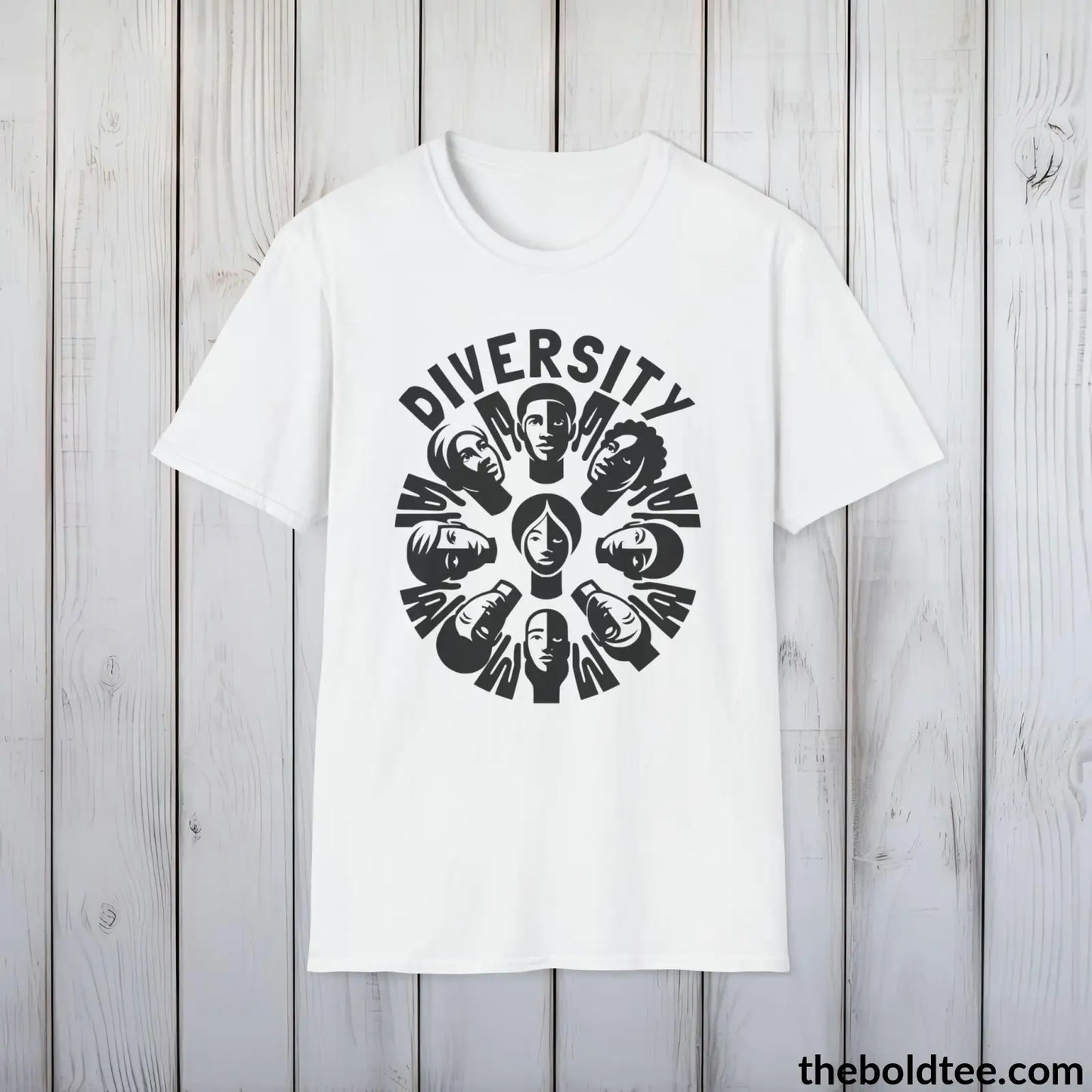 Diversity Awareness Tee - Sustainable & Soft Cotton Crewneck Unisex T-Shirt - 8 Trendy Colors