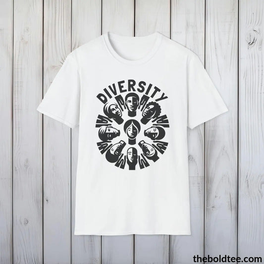 Diversity Awareness Tee - Sustainable & Soft Cotton Crewneck Unisex T-Shirt - 8 Trendy Colors