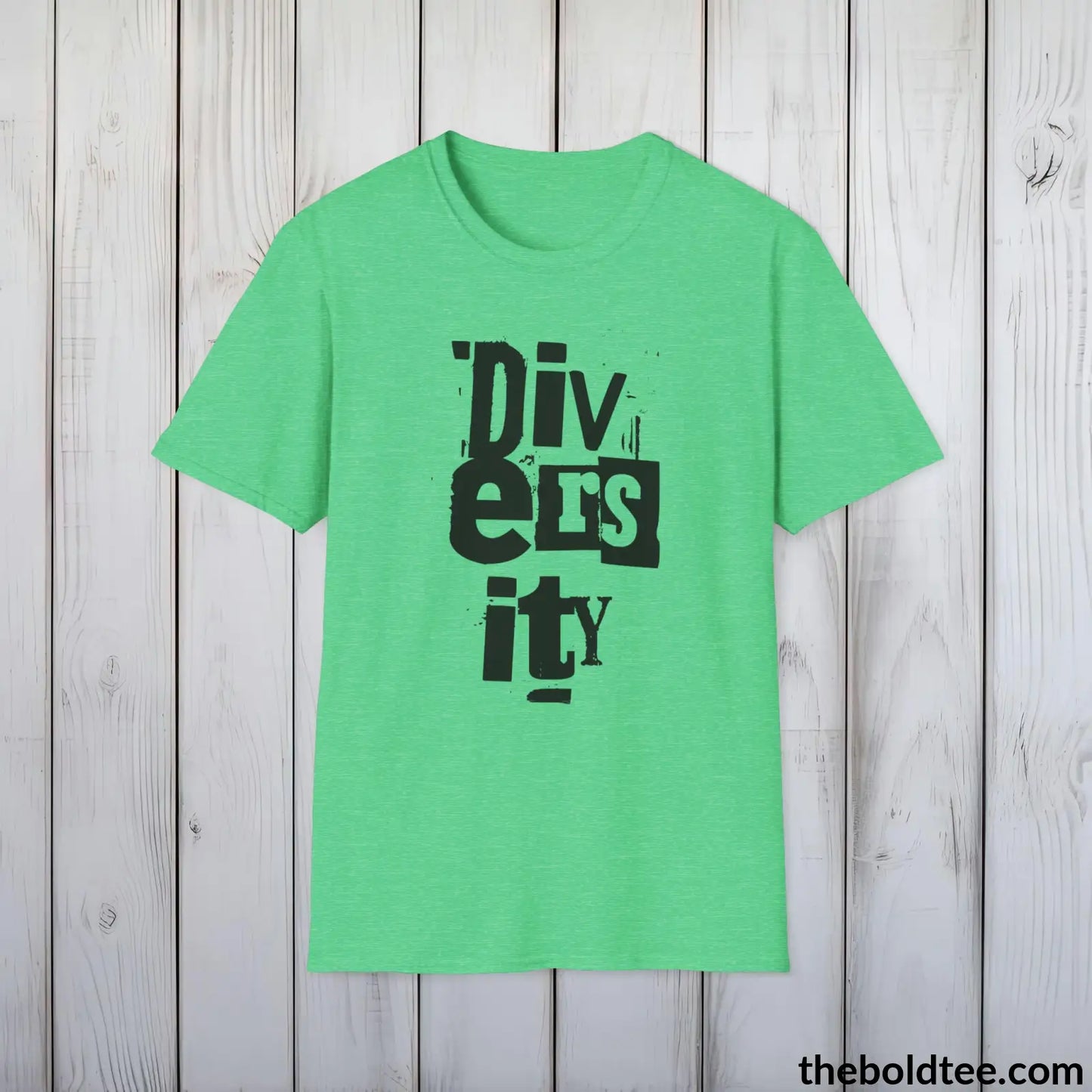 Diversity Awareness Tee - Sustainable & Soft Cotton Crewneck Unisex T-Shirt - 8 Trendy Colors