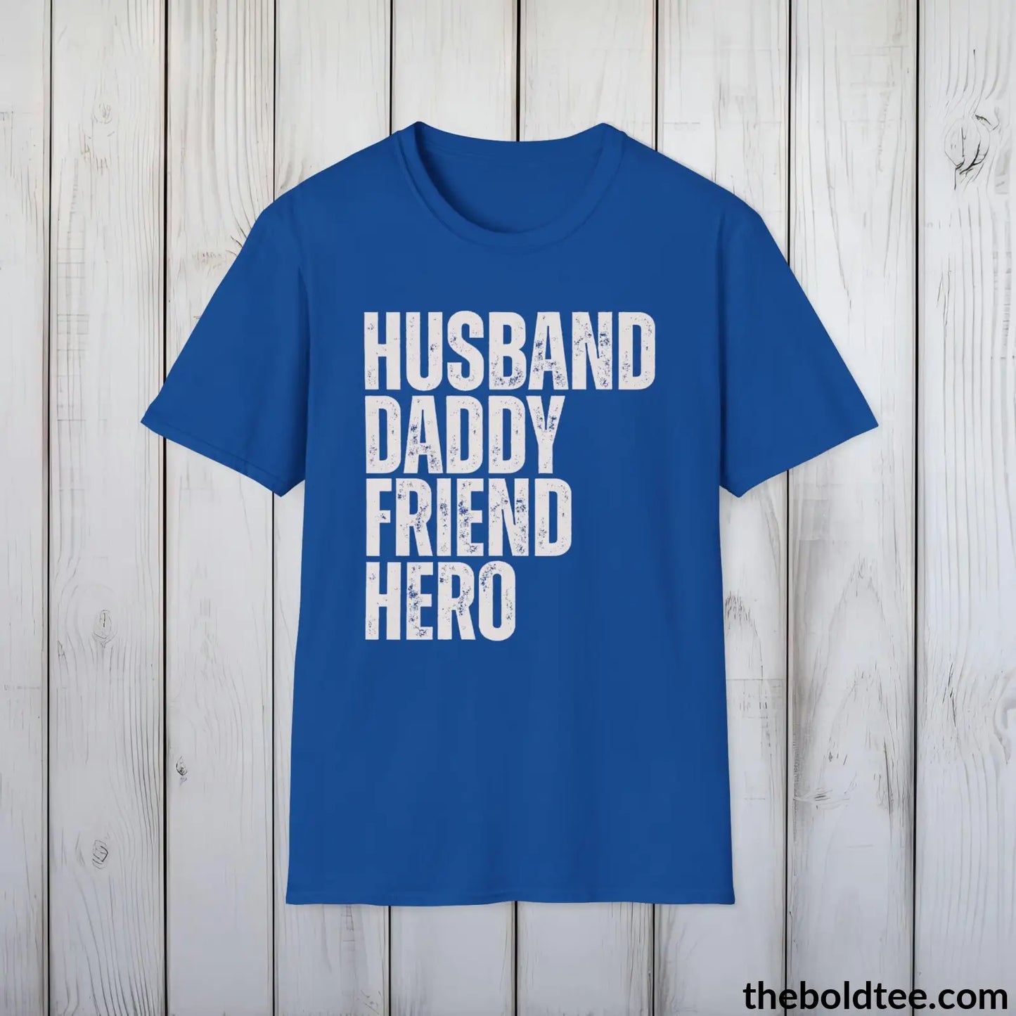 T-Shirt Royal / S Ultimate Husband & Daddy Hero Tee - Husband Appreciation Shirt - Perfect Gift for Husband -  Partner Appreciation Gift for Him - 9 Colors