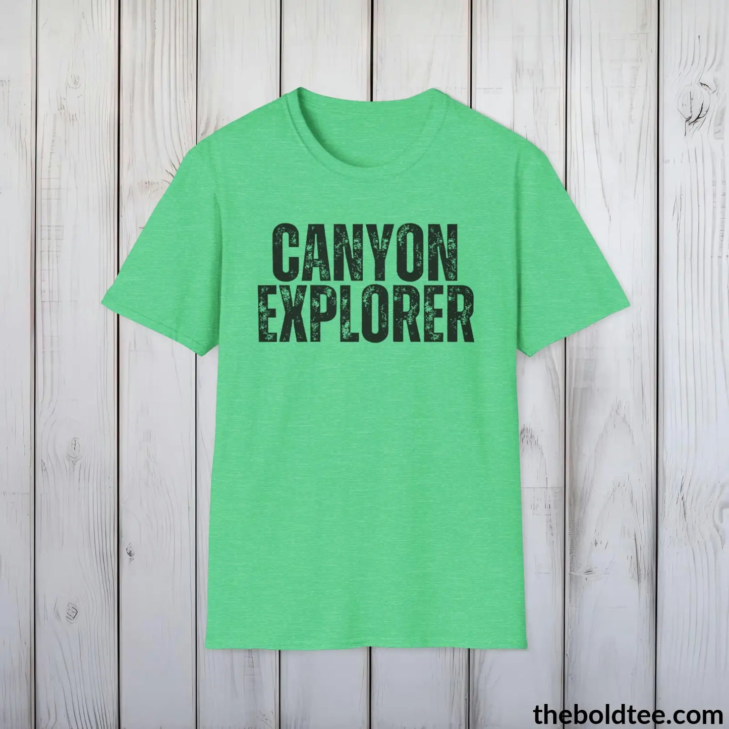 CANYONE EXPLORER Hiking Tee - Sustainable & Soft Cotton Crewneck Unisex T-Shirt - 8 Trendy Colors