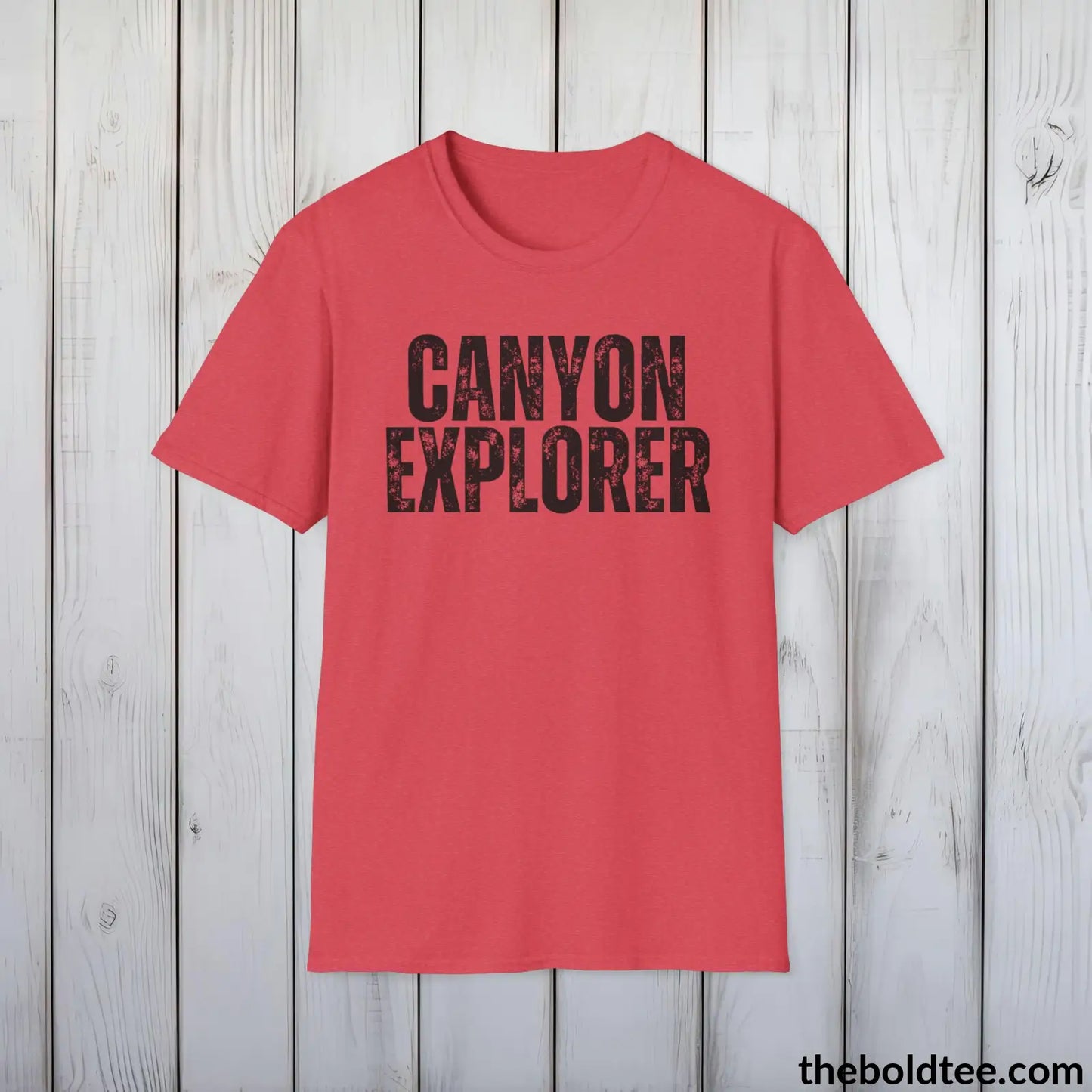 CANYONE EXPLORER Hiking Tee - Sustainable & Soft Cotton Crewneck Unisex T-Shirt - 8 Trendy Colors