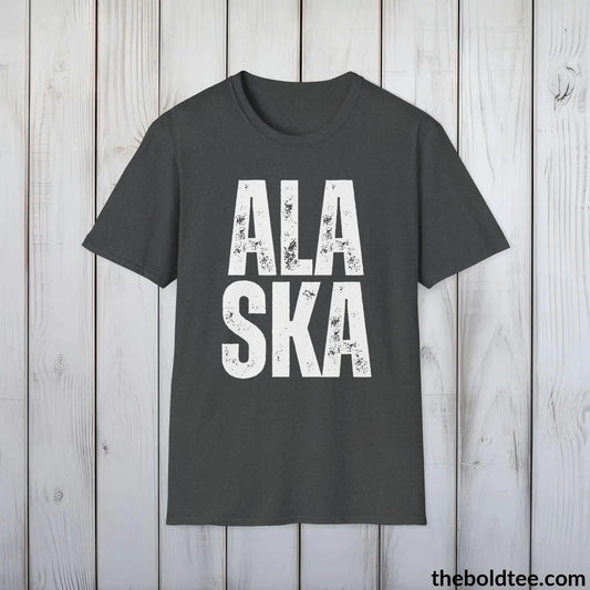 ALASKA Tee - Casual, Sustainable & Soft Cotton Crewneck Unisex T-Shirt - 9 Bold Colors