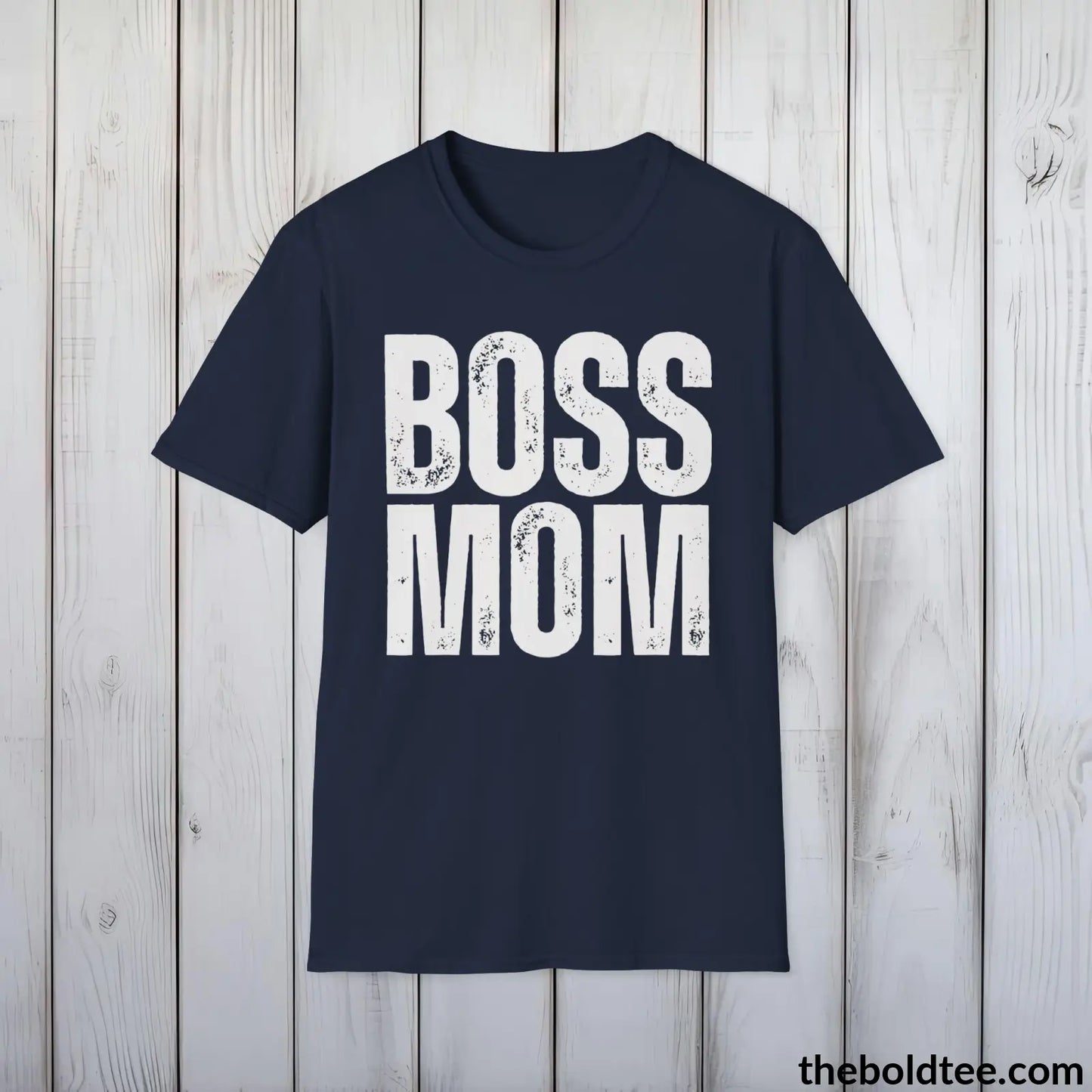 Boss Mom Tee | Empowered Mom Classic Cotton Tee | Perfect Mom Gift | Soft & Versatile | 9 Colors Available