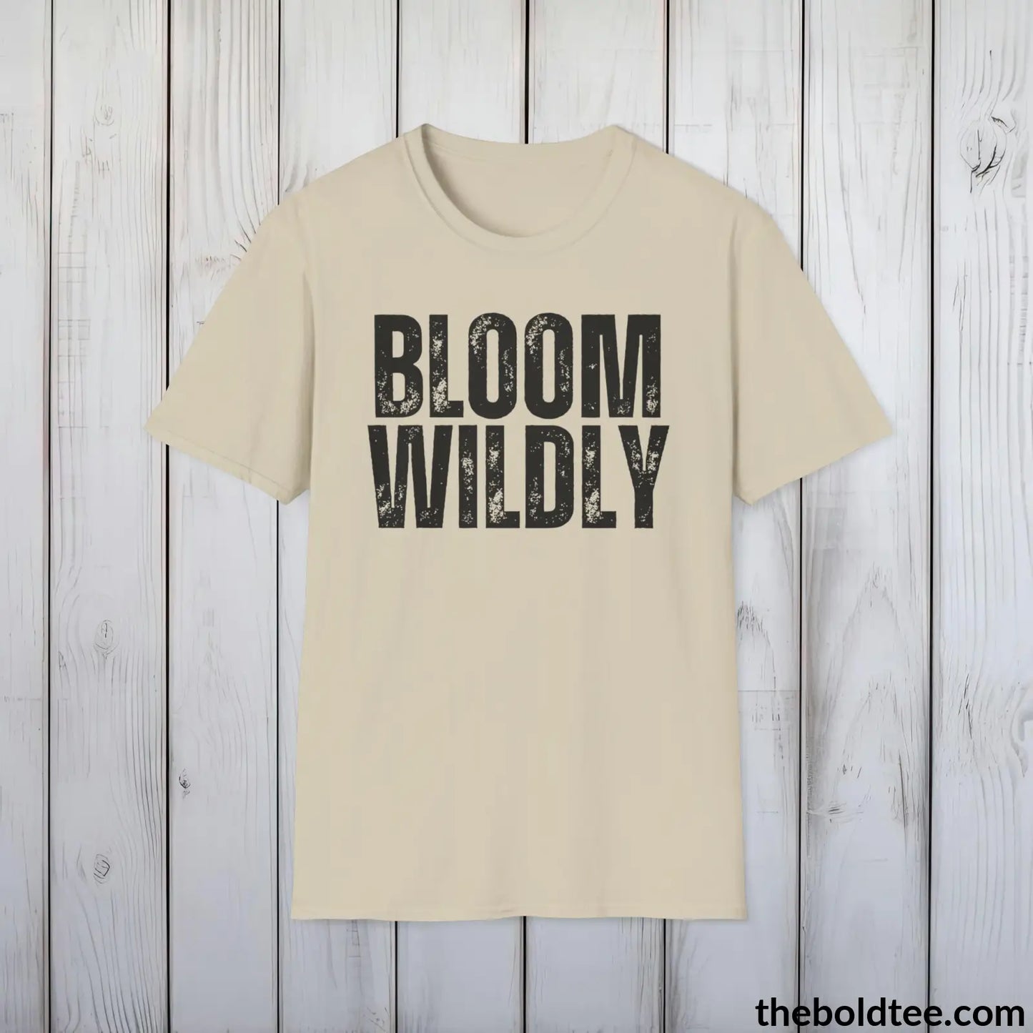 BLOOM WILDLY Gardening Tee - Soft & Strong Cotton Crewneck Unisex T-Shirt - 8 Trendy Colors