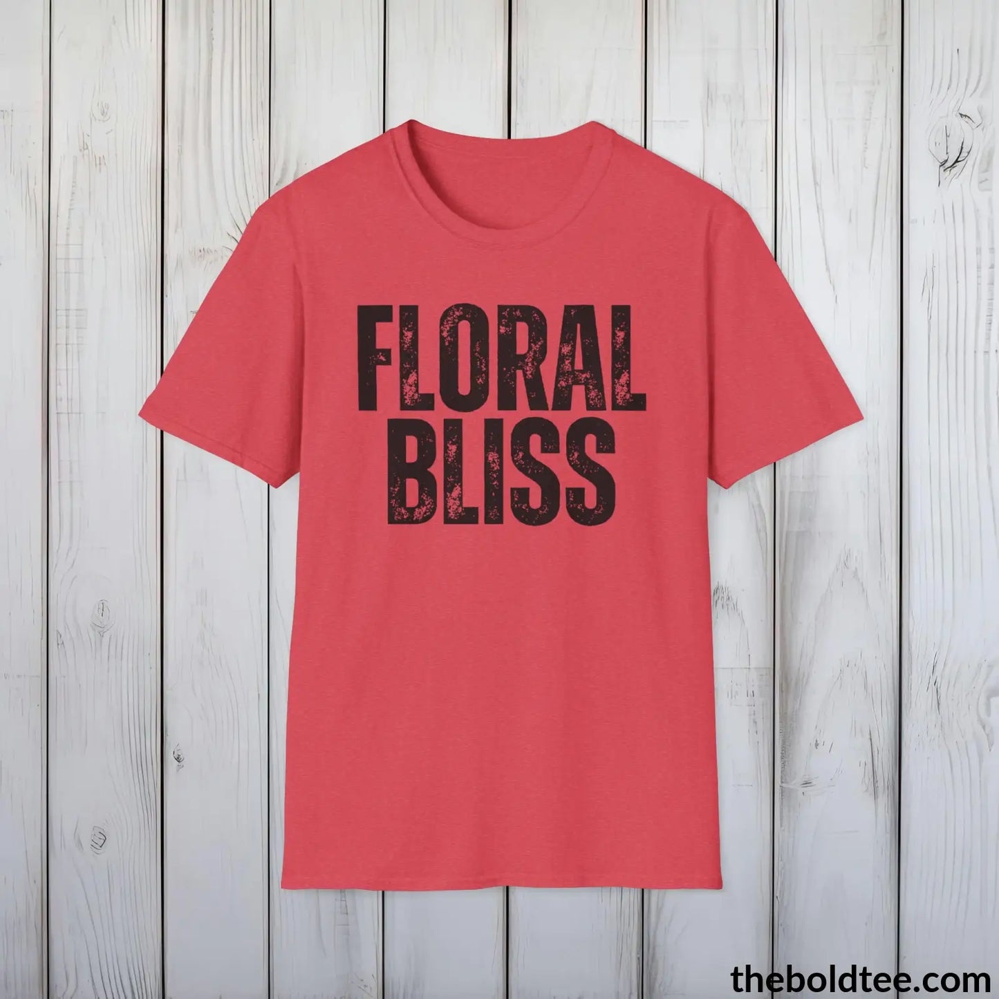 FLORAL BLISS Gardening Tee - Soft & Strong Cotton Crewneck Unisex T-Shirt - 8 Trendy Colors