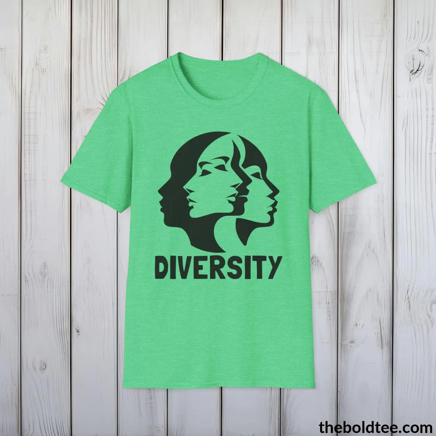 Diversity Awareness Tee - Sustainable & Soft Cotton Crewneck Unisex T-Shirt - 8 Trendy Colors