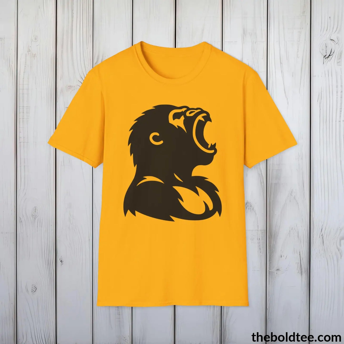 Badass Gorilla Tee - Bold Urban Cotton T-Shirt - 9 Bright Colors Available