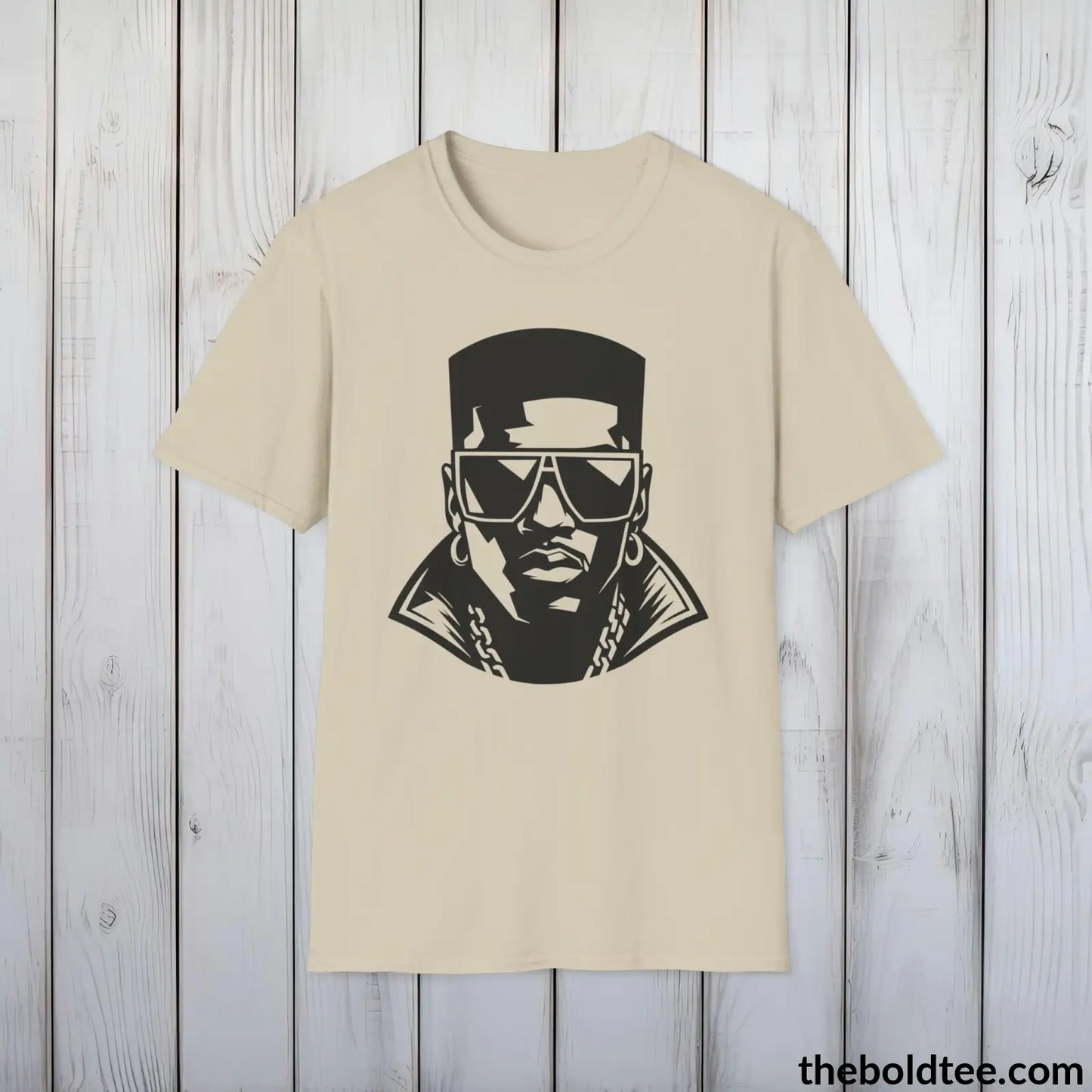 Cool 80s Hip Hop Swagger Tee - Premium Soft Cotton Crewneck Unisex T-Shirt - 8 Trendy Colors