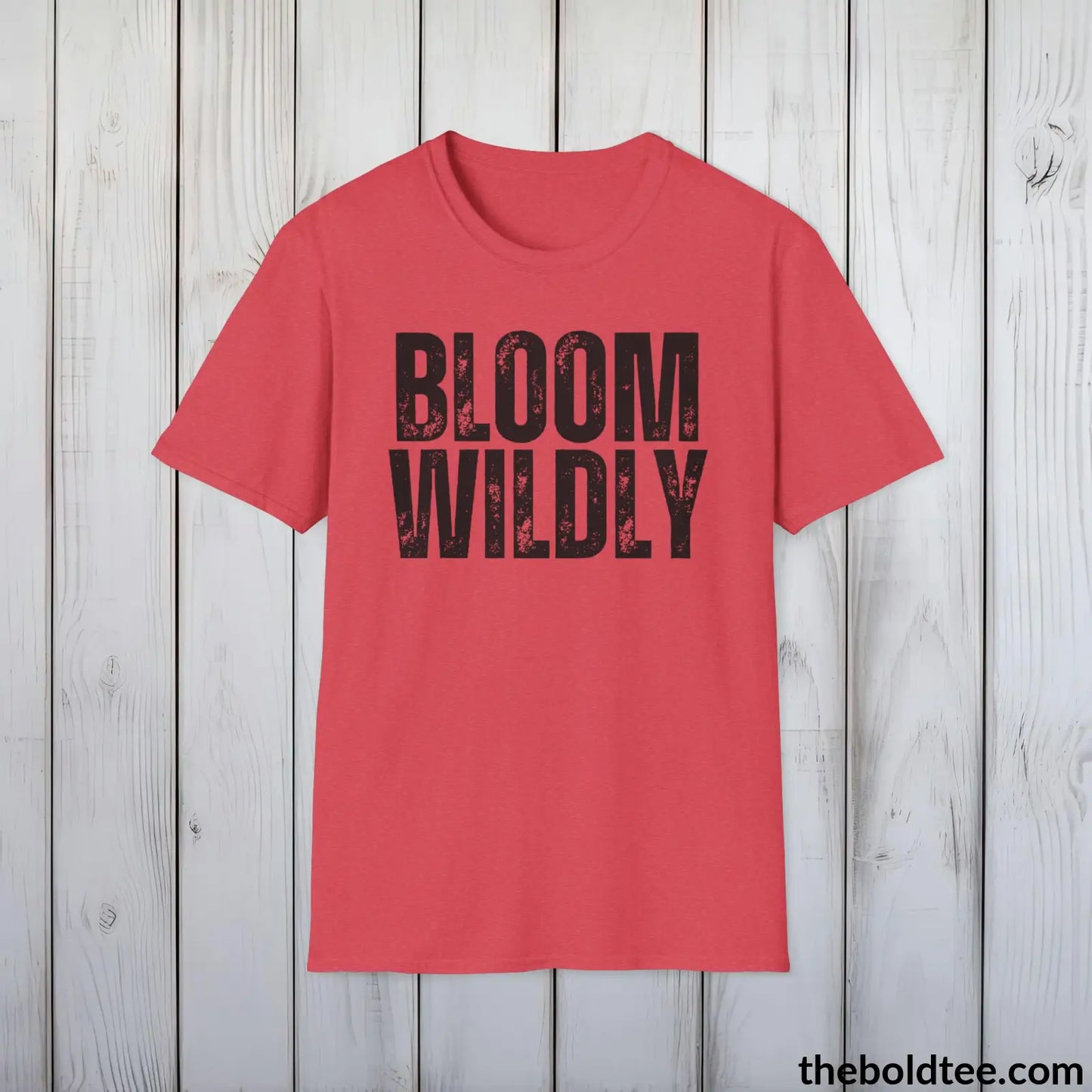 BLOOM WILDLY Gardening Tee - Soft & Strong Cotton Crewneck Unisex T-Shirt - 8 Trendy Colors