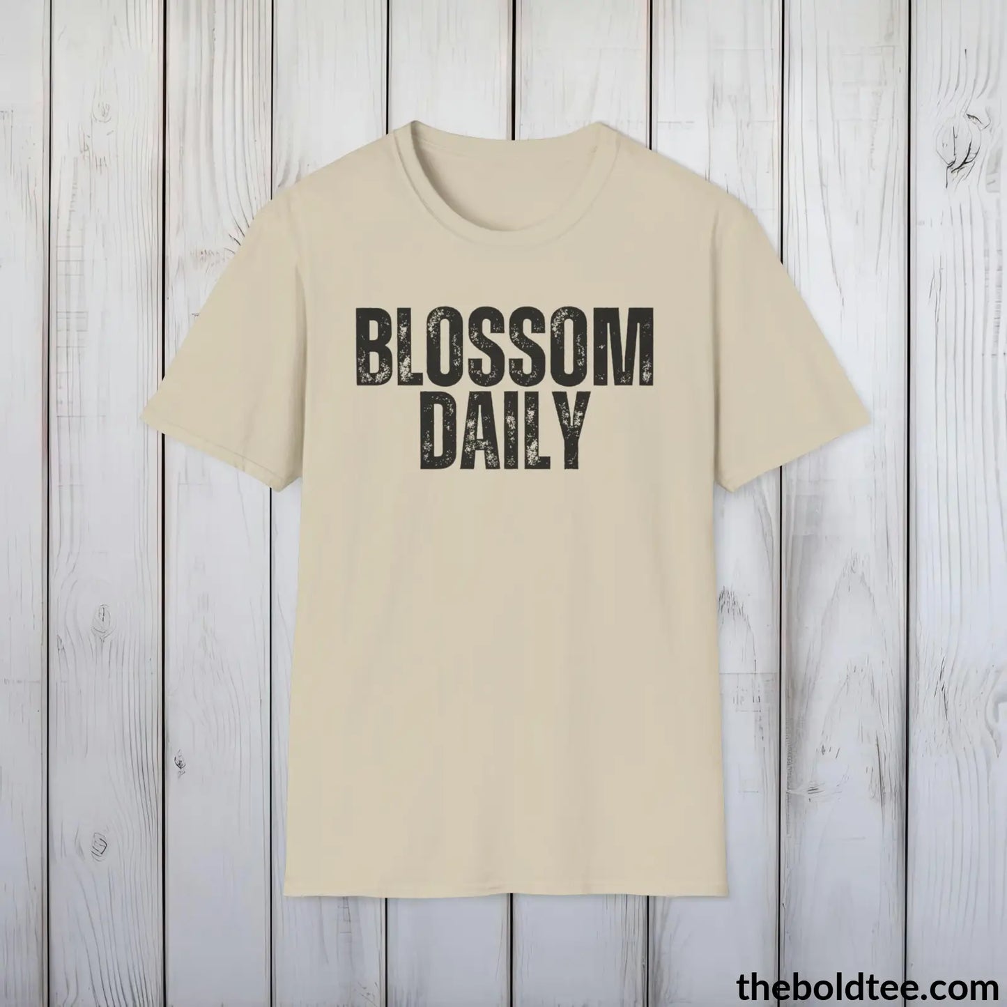 BLOSSOM DAILY Gardening Tee - Soft & Strong Cotton Crewneck Unisex T-Shirt - 8 Trendy Colors