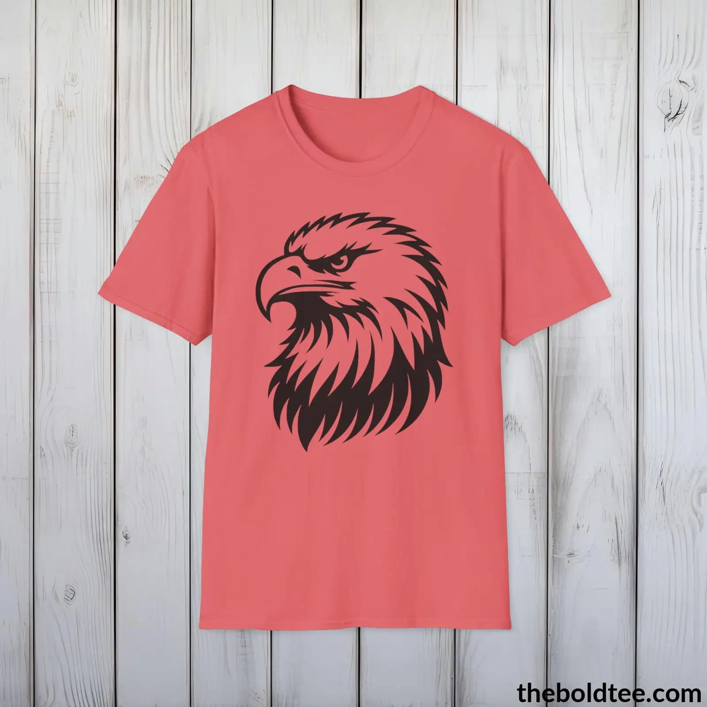 Eagle Tee - Casual, Sustainable & Soft Cotton Crewneck Unisex T-Shirt - 9 Bold Colors