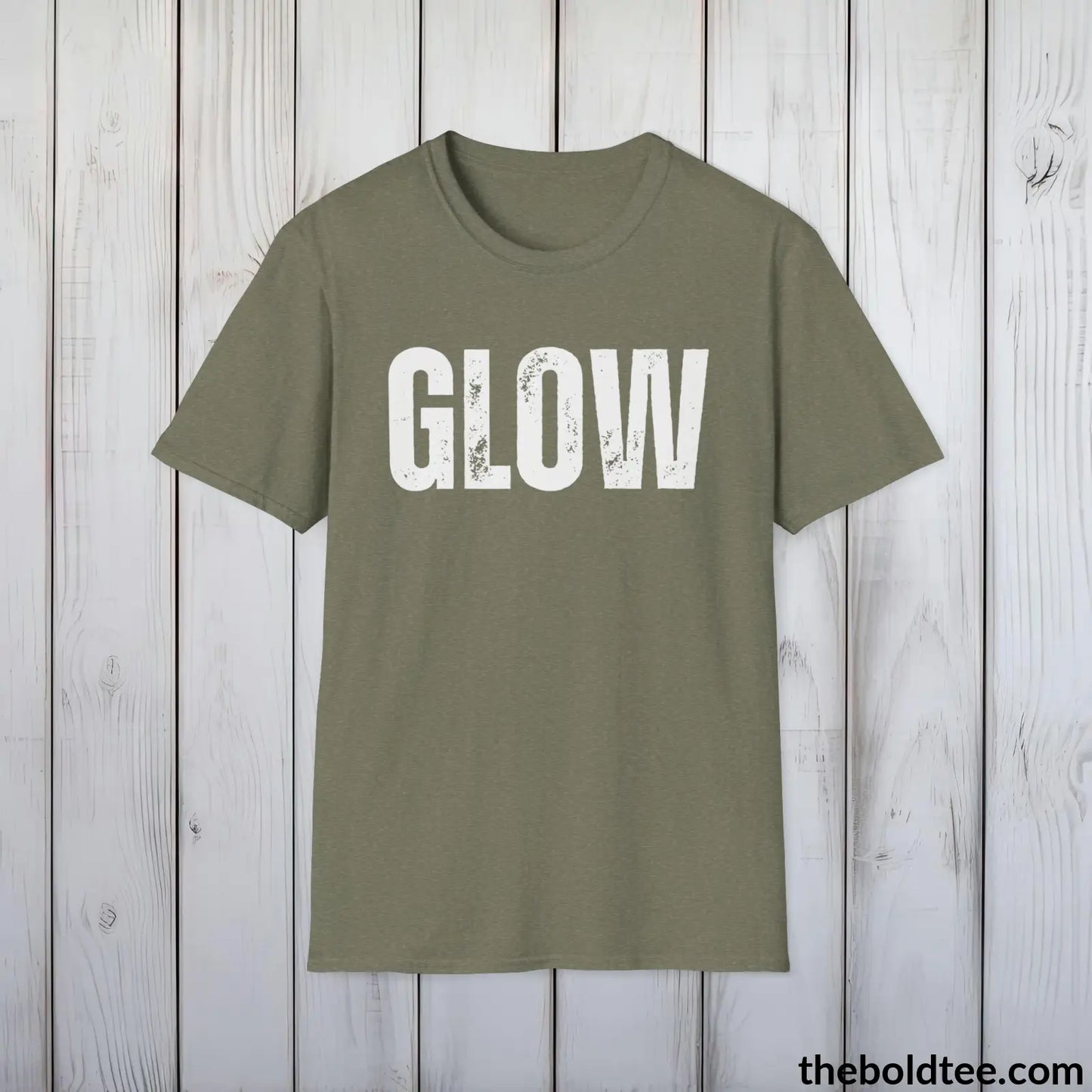 GLOW Tee - Bold Urbnan Cotton T-Shirt - 9 Epic Colors Available