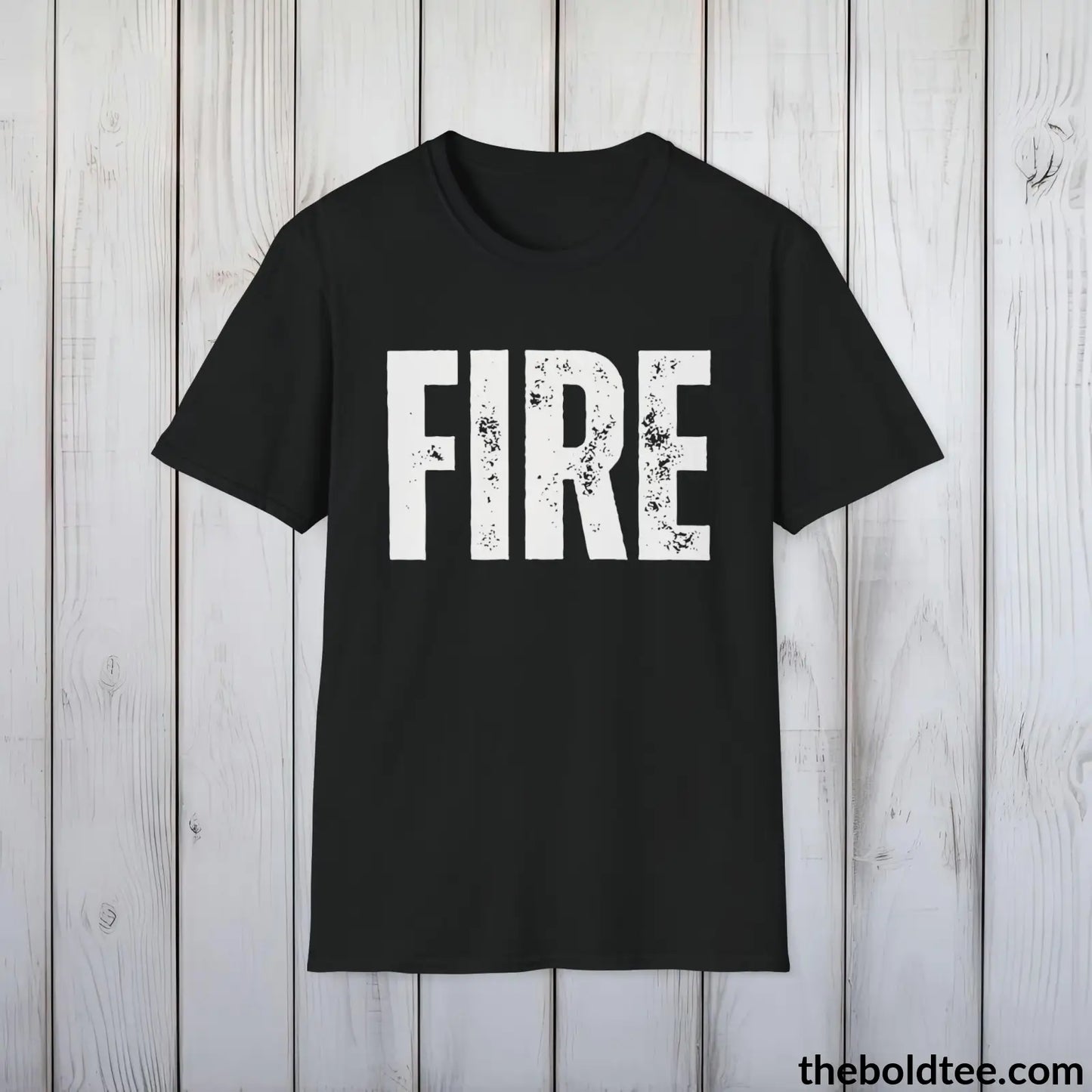 FIRE Tee - Bold Urbnan Cotton T-Shirt - 9 Epic Colors Available