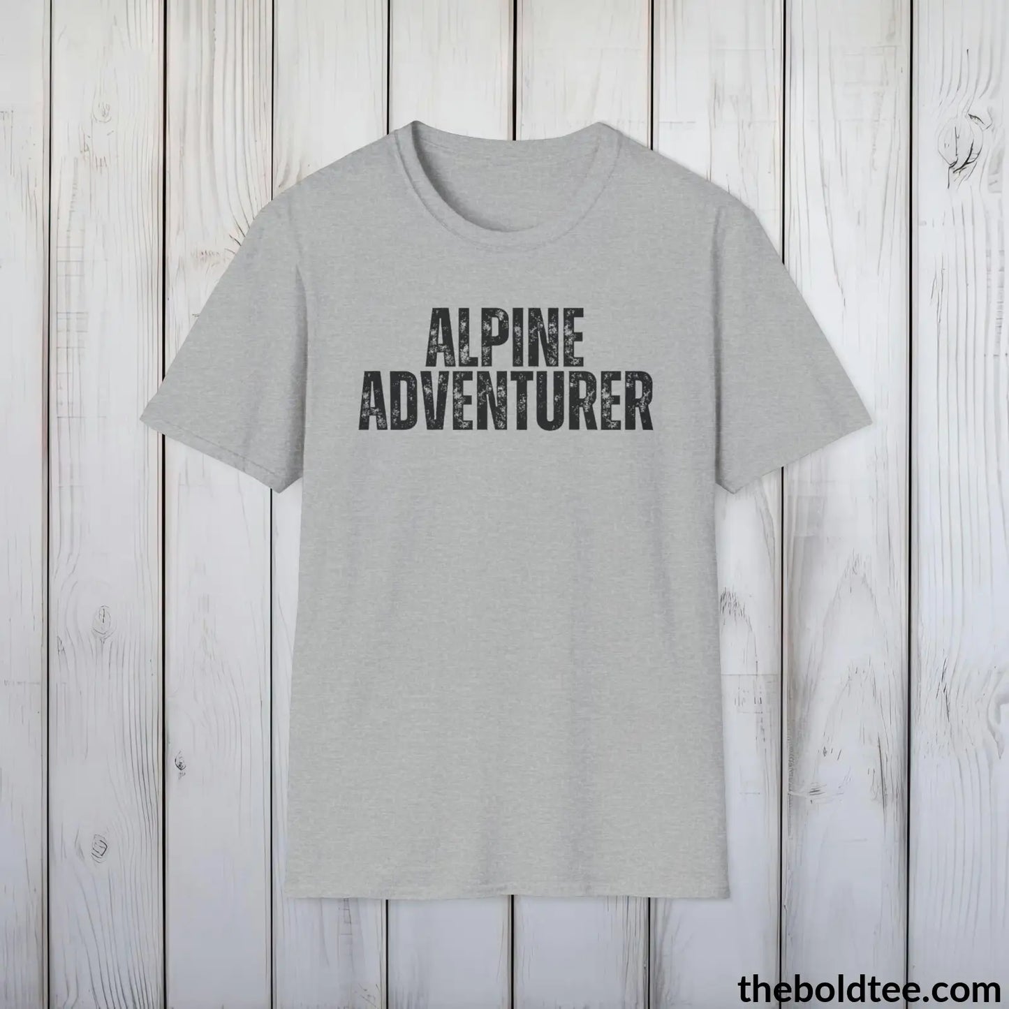 ALPINE ADVENTURER Hiking Tee - Sustainable & Soft Cotton Crewneck Unisex T-Shirt - 8 Trendy Colors