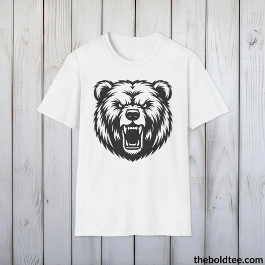 Bear Tee - Casual, Sustainable & Soft Cotton Crewneck Unisex T-Shirt - 9 Bold Colors