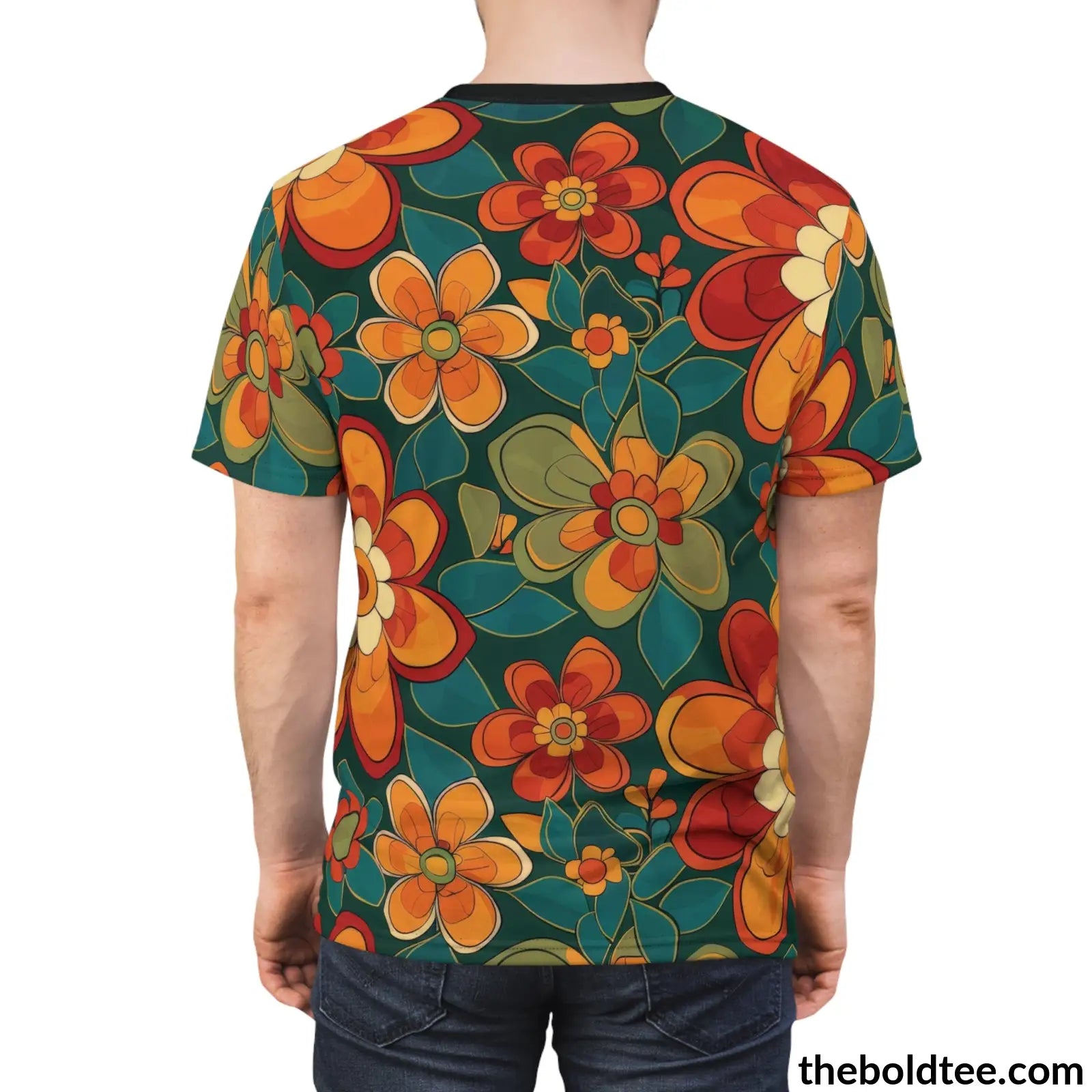 70S Hippie Tee - Premium All Over Print Crewneck Shirt Prints