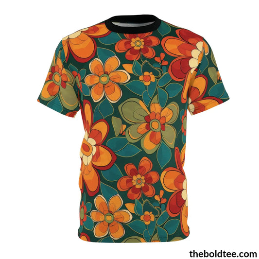 70S Hippie Tee - Premium All Over Print Crewneck Shirt S Prints