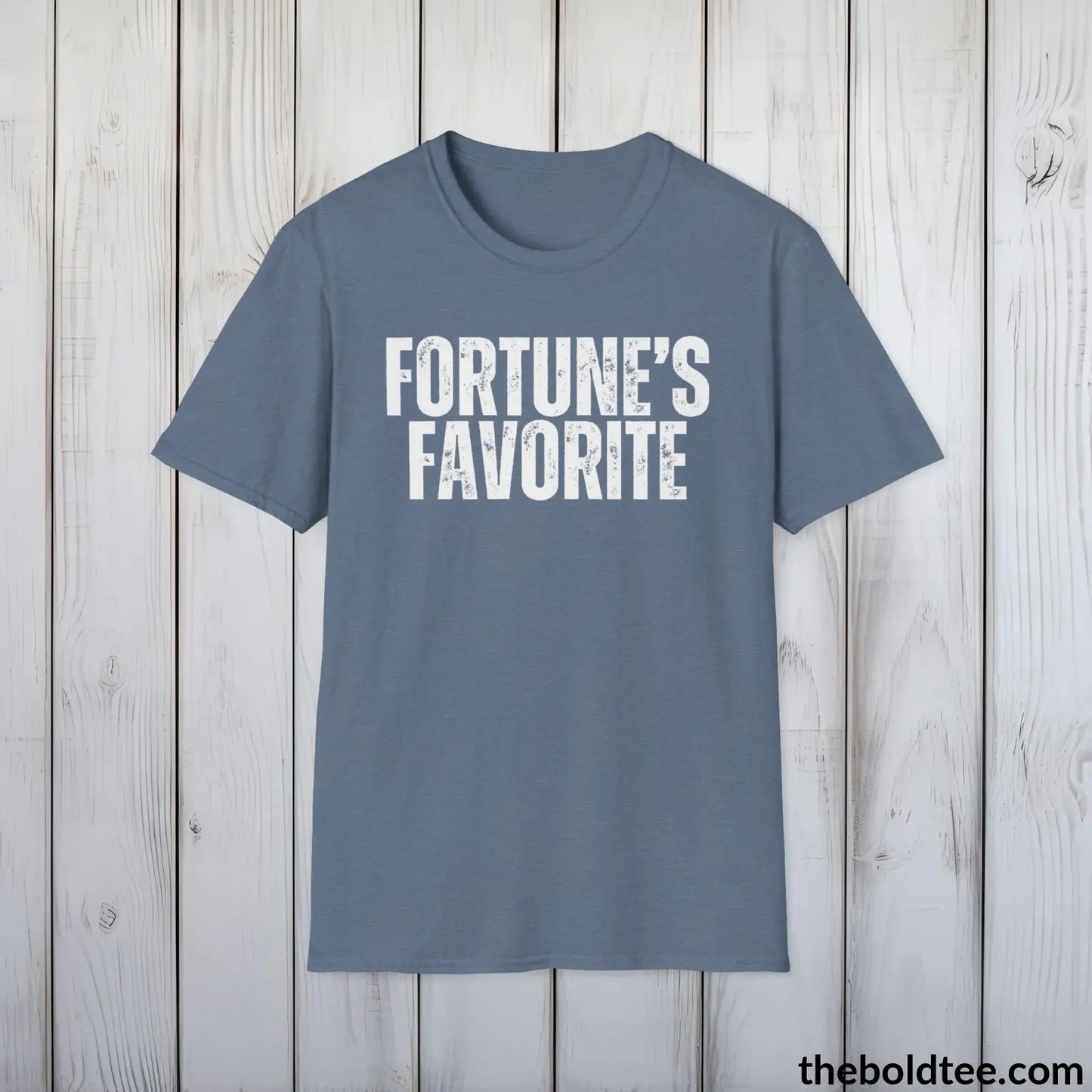 Bold FORTUNE'S FAVORITE Tee - Premium Cotton Crewneck Unisex T-Shirt - 9 Bold Colors