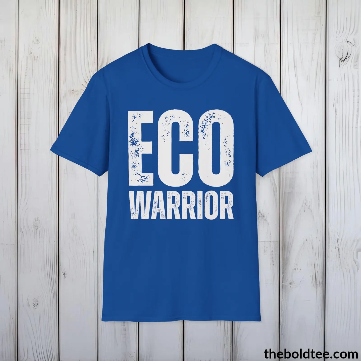 Eco Warrior Tee - Bold Inspirational Eco-Conscious Cotton T-Shirt - Thoughtful Gift for Friends and Family - 9 Colors Available