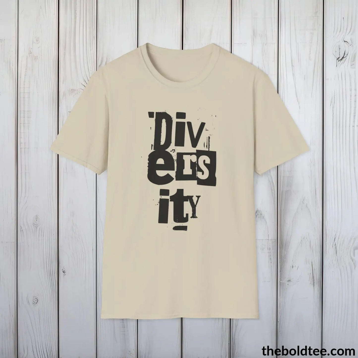 Diversity Awareness Tee - Sustainable & Soft Cotton Crewneck Unisex T-Shirt - 8 Trendy Colors