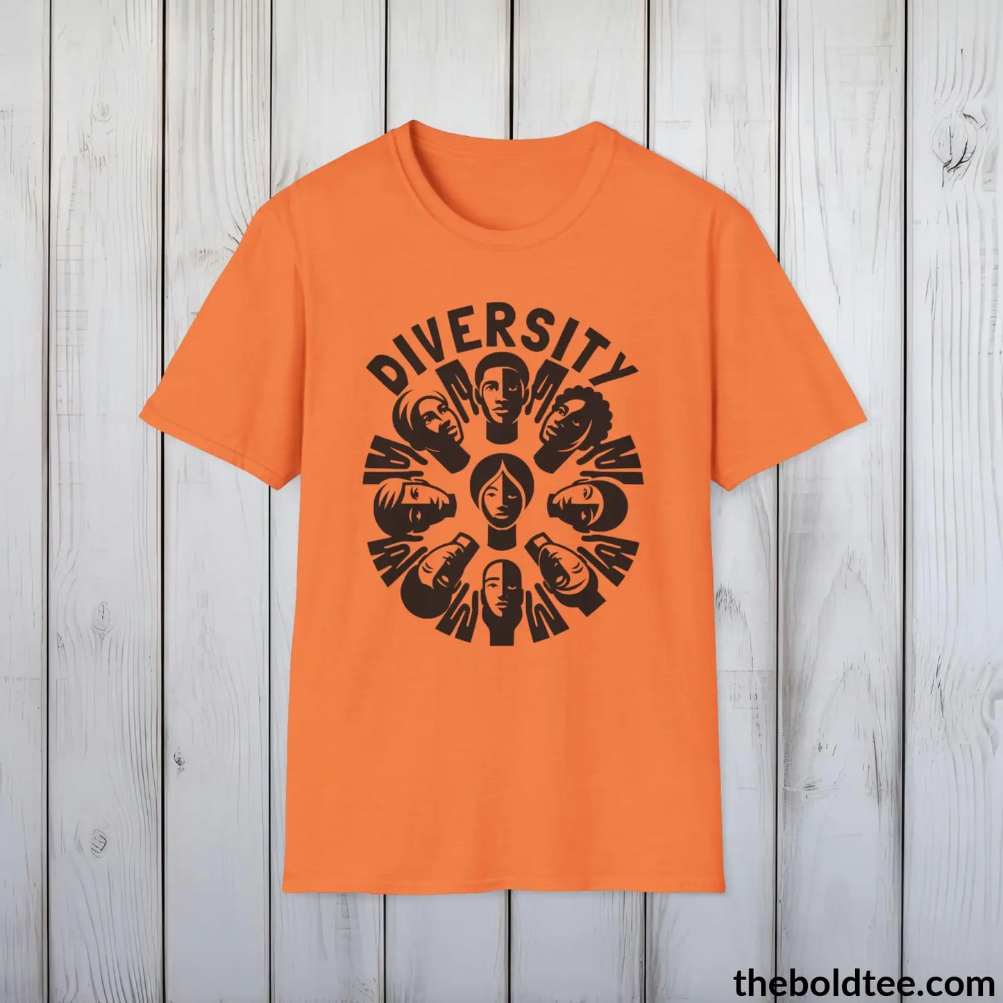 Diversity Awareness Tee - Sustainable & Soft Cotton Crewneck Unisex T-Shirt - 8 Trendy Colors