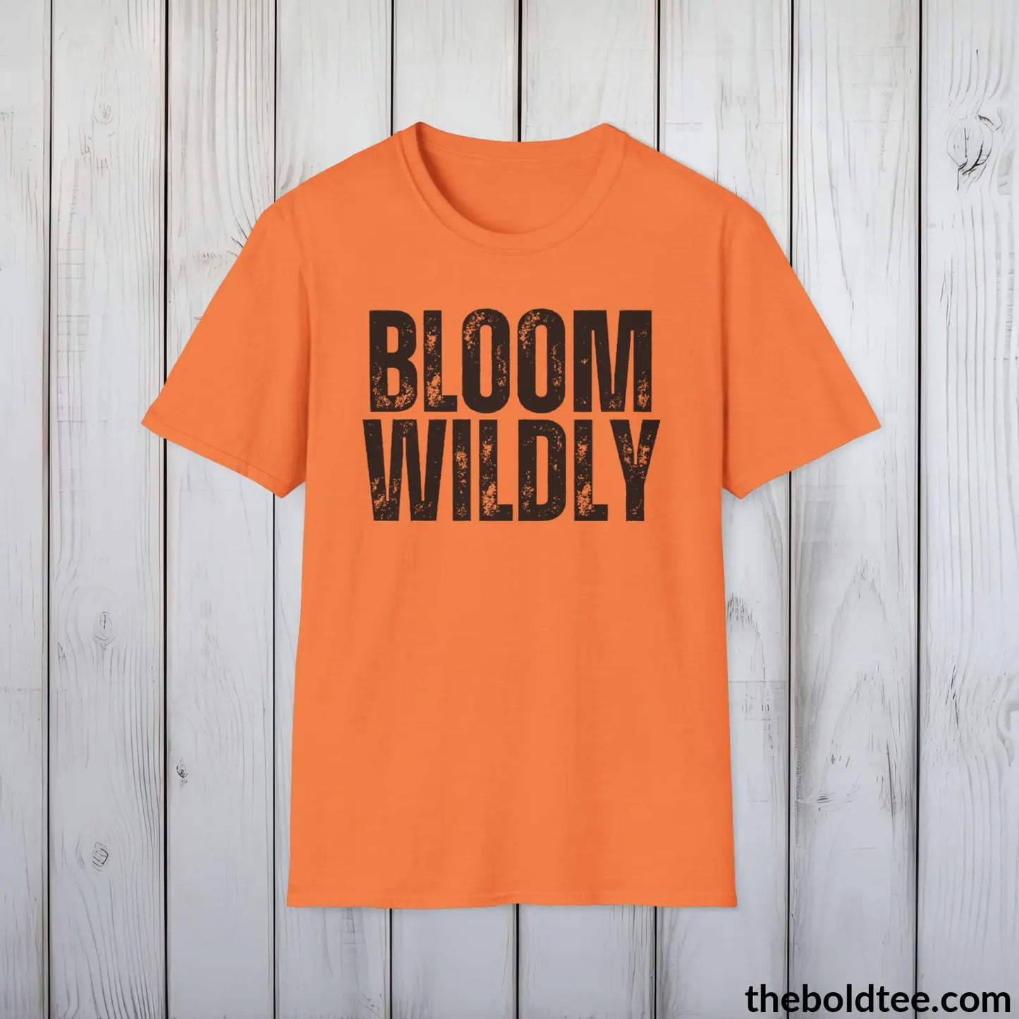 BLOOM WILDLY Gardening Tee - Soft & Strong Cotton Crewneck Unisex T-Shirt - 8 Trendy Colors