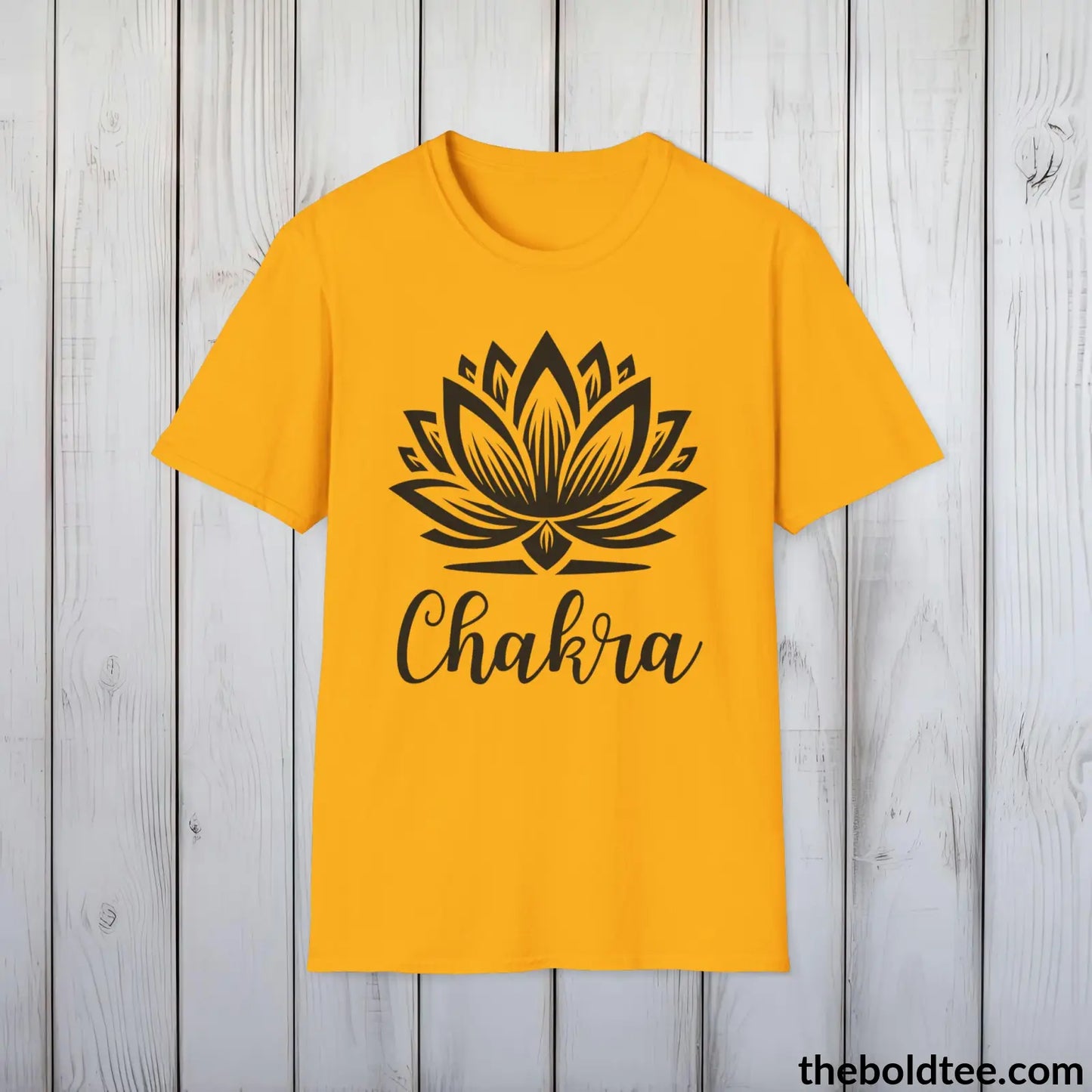 Chakra Yoga Tee - Sustainable & Soft Cotton Crewneck Unisex T-Shirt - 9 Bold Colors