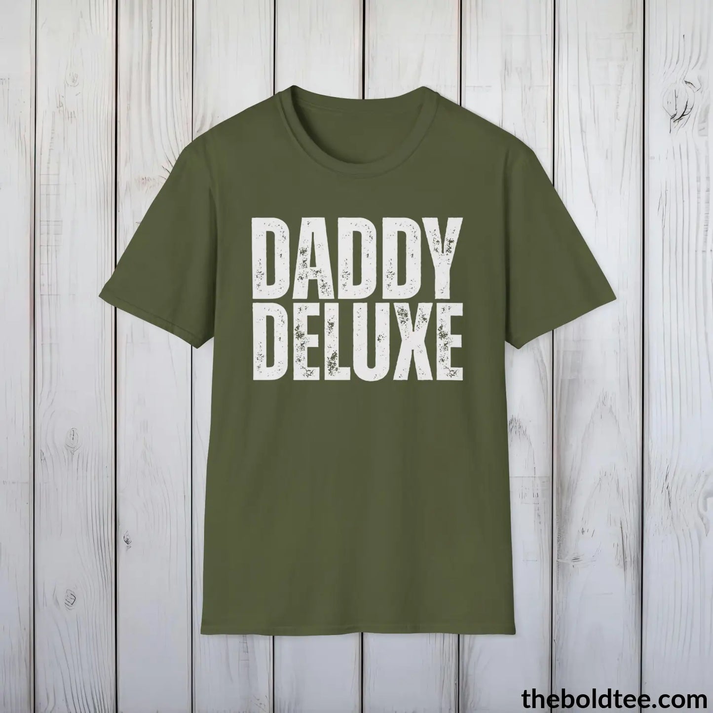 Daddy Deluxe Tee | Empowered Dad Classic Cotton Tee | Perfect Father Gift | Soft & Versatile | 9 Colors Available