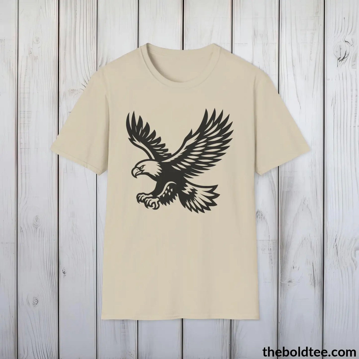 Eagle Tee - Casual, Sustainable & Soft Cotton Crewneck Unisex T-Shirt - 9 Bold Colors