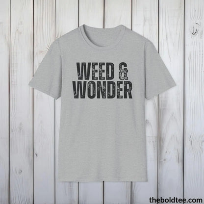 T-Shirt Sport Grey / S WEED & WONDER Gardening Tee - Soft & Strong Cotton Crewneck Unisex T-Shirt - 8 Trendy Colors